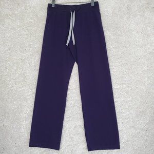 Figs Pants Womens XXS Purple Livingston Basic Scrubs Straight Leg Medical